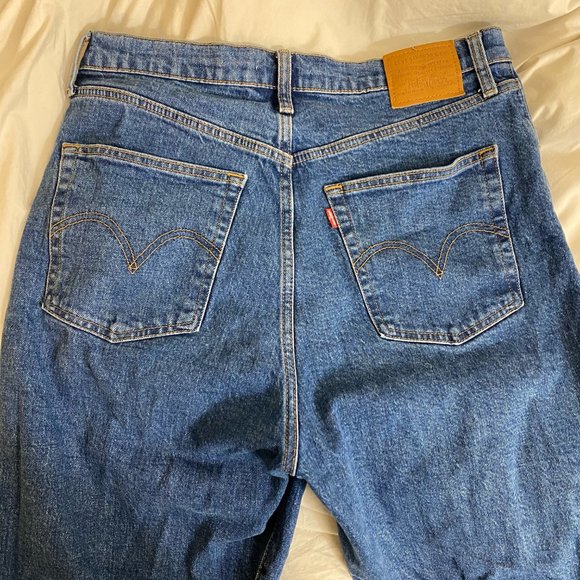 NWOT Women's Levi Ribcage Straight Leg Jeans - 32W 29L - Georgie - Picture 12 of 13